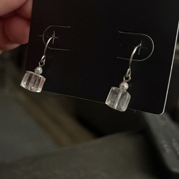 SWAROVSKI CUBE DROP EARRINGS 🔥🔥🔥 - Picture 6 of 8